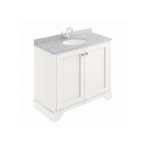 west one bathrooms online BAYF1601000White2DoorCab1THGreyTop