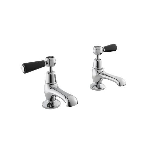west one bathrooms online bayswater lever basin pillar taps black chrome domed