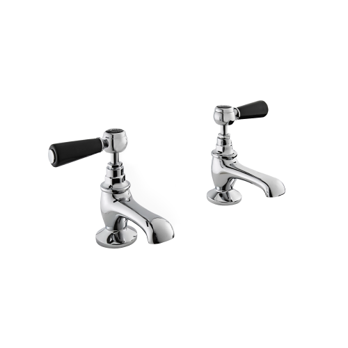 west one bathrooms online bayswater lever basin pillar taps black chrome hex