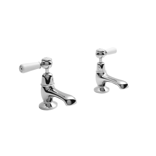 west one bathrooms online bayswater lever basin pillar taps white chrome domed