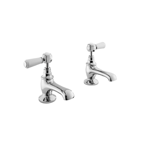 west one bathrooms online bayswater lever basin pillar taps white chrome hex