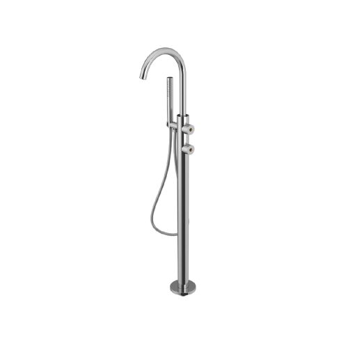 West One Bathrooms 5th Avenue Floor Standing Bath Shower Mixer 01