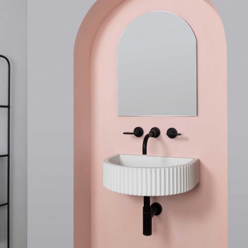West One Bathrooms – Kast Concrete Basins – Luna – White