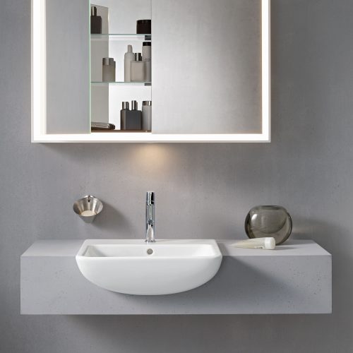 West One Bathrooms ME by Starck Semi Inset Basin 7785