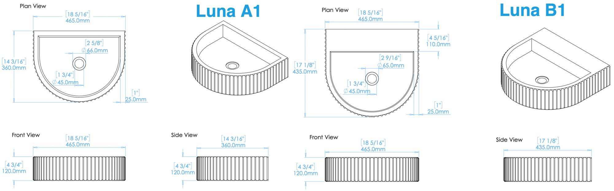 west one bathrooms online Luna technical