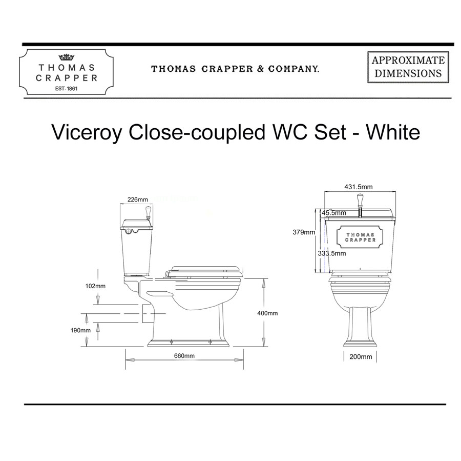 Viceroy Close coupled WC Set – White