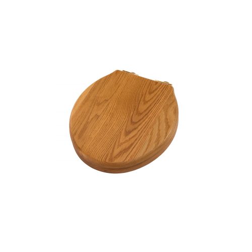 West One Bathrooms Online Classic Soft close Seat Oak – lid closed TC100CLOA