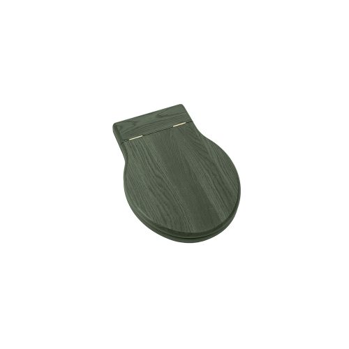 TC100OFGPB2 Foest Gree Oval Seat Oak lid closed