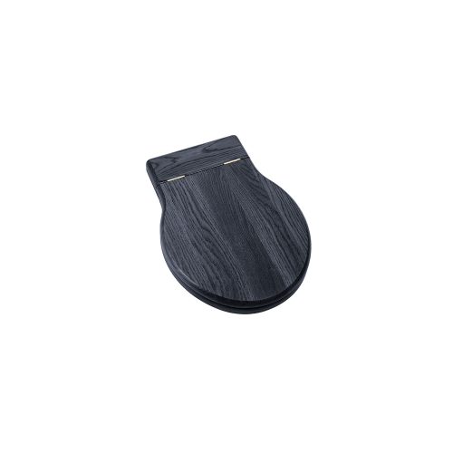 TC100OIBPB2 Indigo Blue Oval Seat Oak lid closed