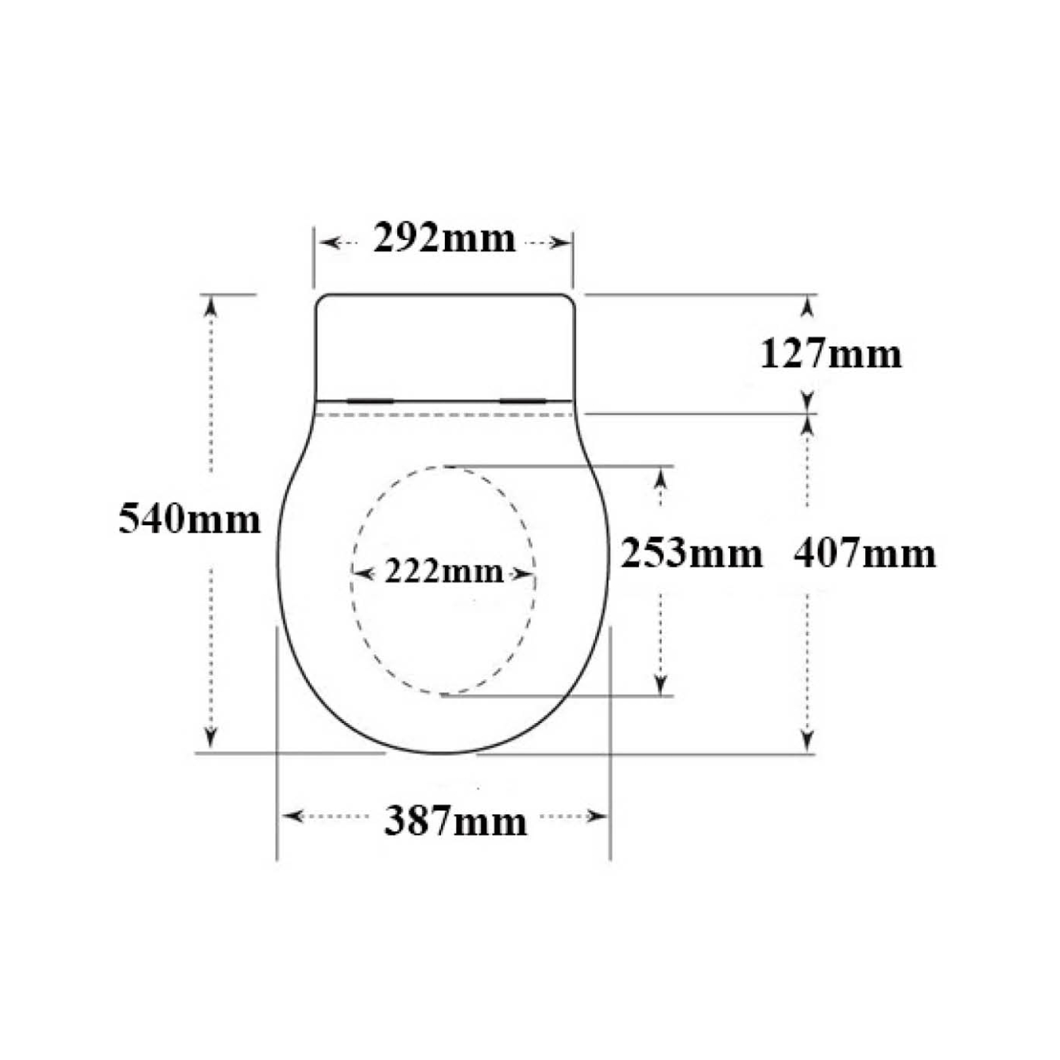 Thomas Crapper Oval WC Seat technical