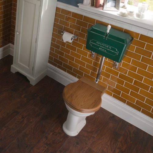 West One Bathrooms LL 814 British Racing Green Cistern Bathroom set 2