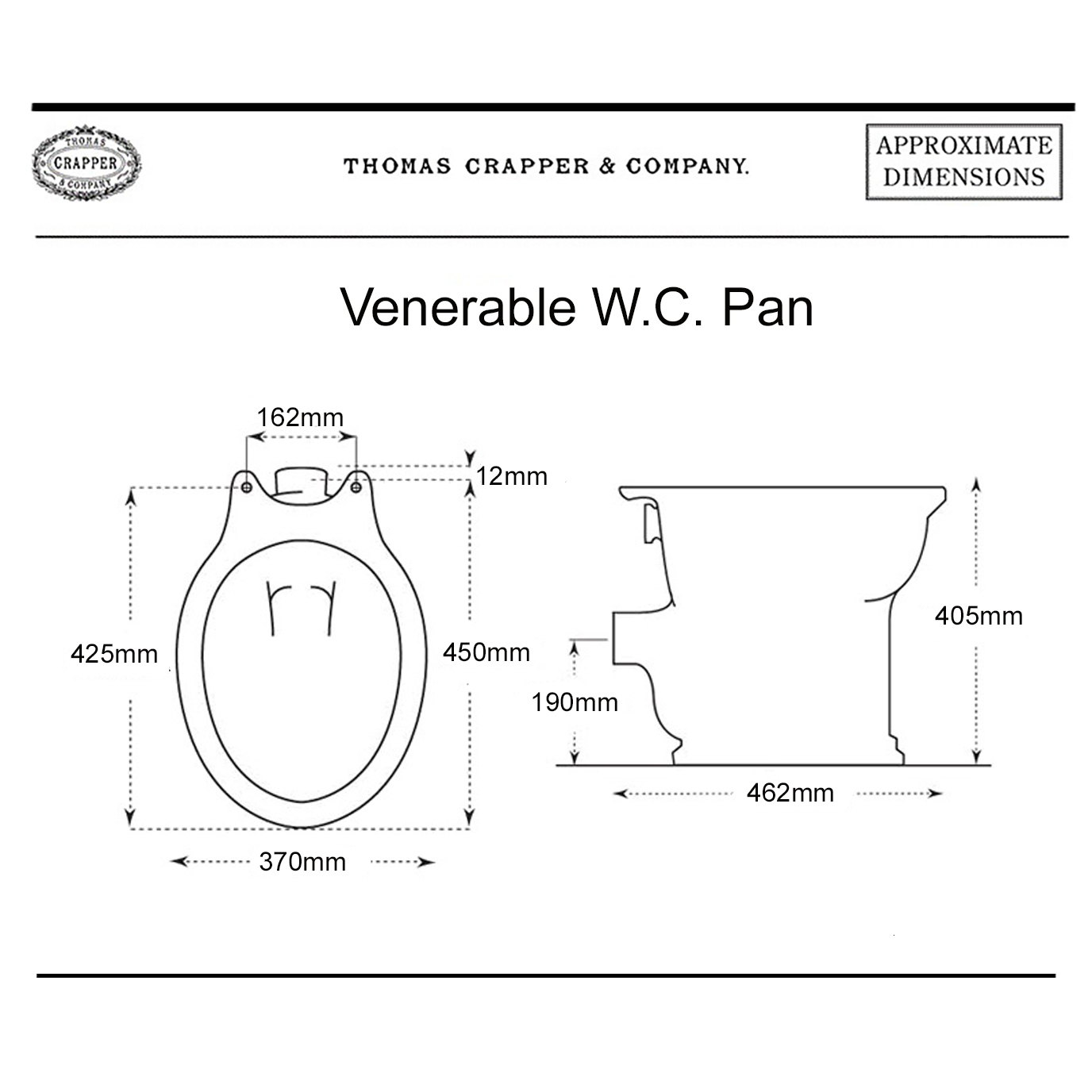 Venerable WC pan