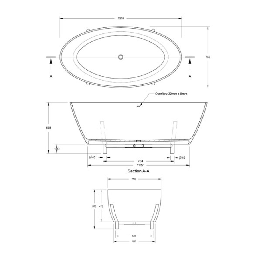 ESSEX BATH Specification Sheet