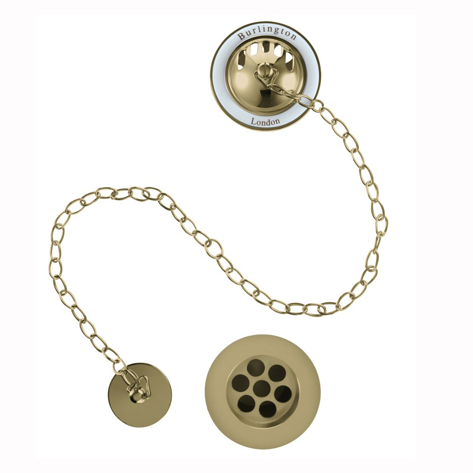 Burlington Bath Overflow, Plug & Chain West One Bathrooms Online
