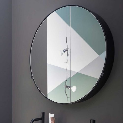 West One Bathrooms Round Box Mirror 3