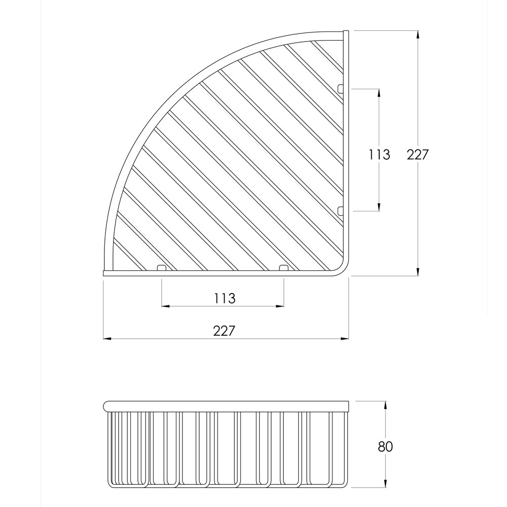 DO7007 SPEC TRIANGULAR SOAP BASKET