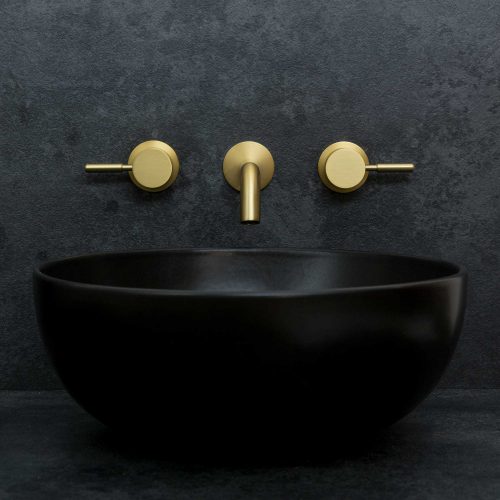 West One Bathrooms 3 Hole Brushed Brass