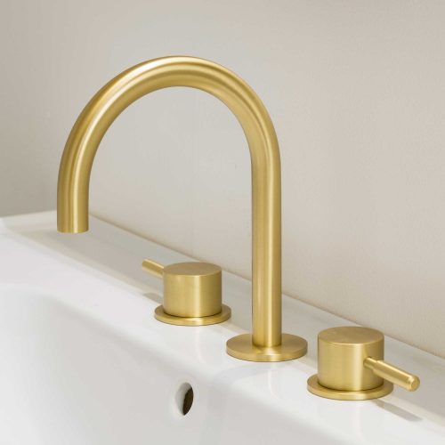 West One Bathrooms Domo Brushed Brass