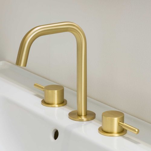 West One Bathrooms Domo Brushed Brass