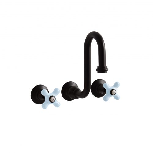 West One Bathrooms Online Broadway Brassware Black Blue