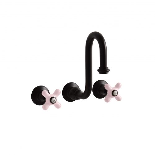 West One Bathrooms Online Broadway Brassware Black Pink