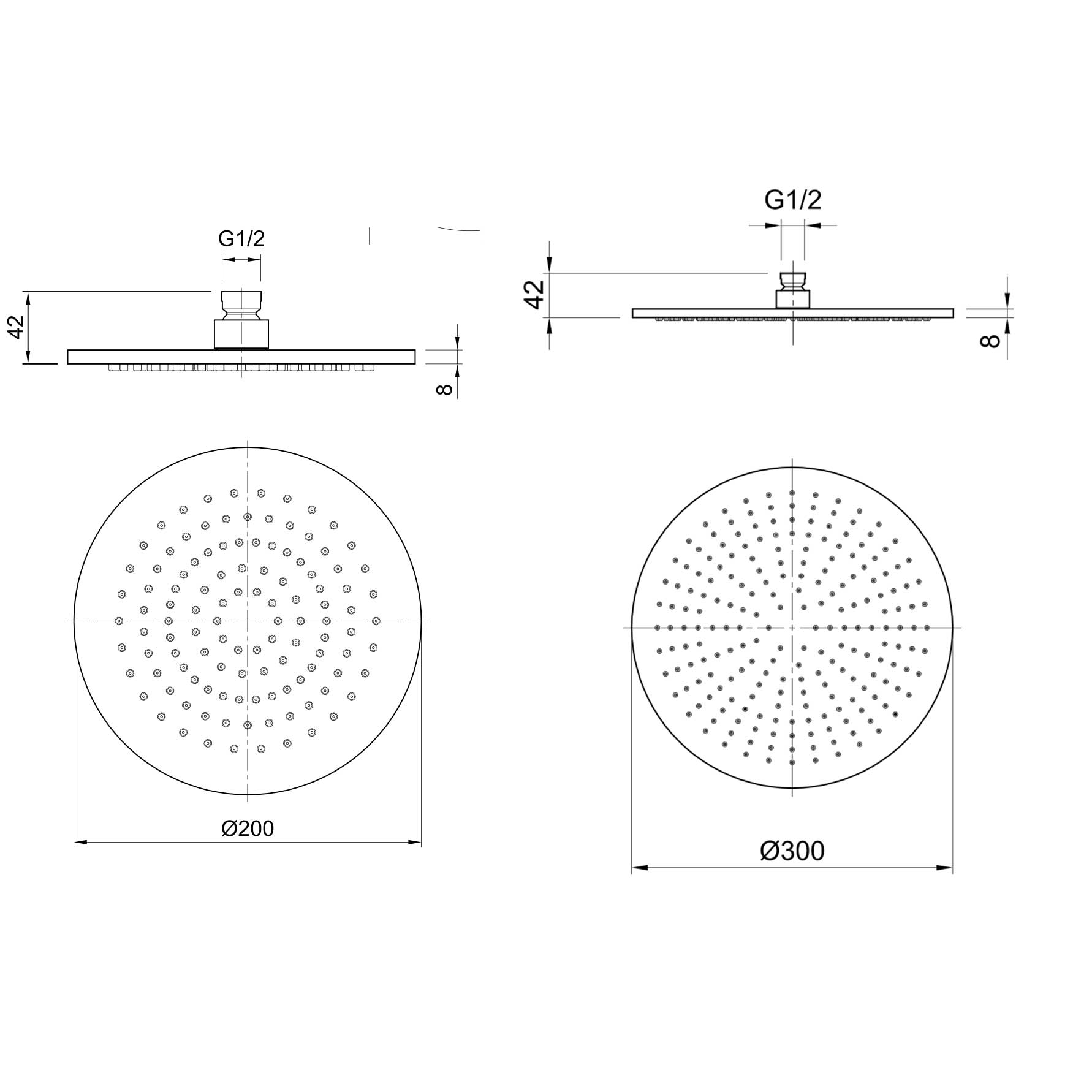 AX949 Shower Head Technicals