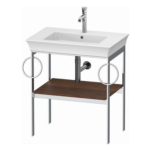 West One Bathrooms White Tulip Metal Consol B