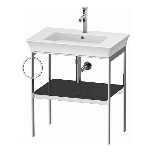 West One Bathrooms White Tulip Metal Consol L