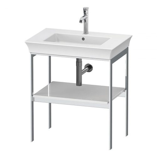 West One Bathrooms White Tulip Metal Consol N