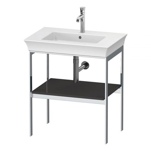 West One Bathrooms White Tulip Metal Consol N