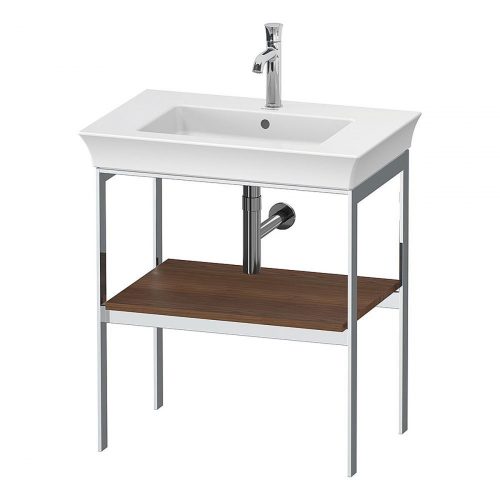 West One Bathrooms White Tulip Metal Consol N