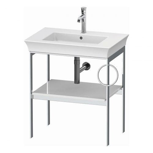 West One Bathrooms White Tulip Metal Consol R