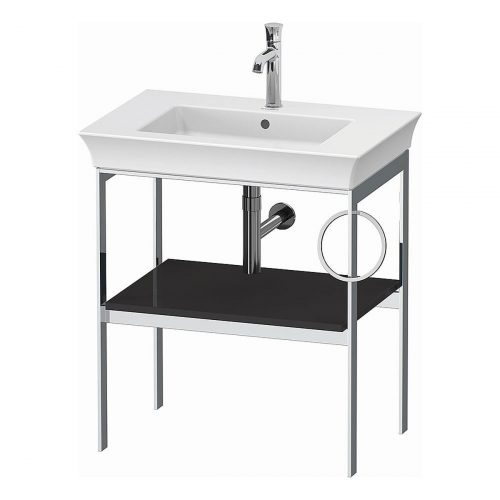 West One Bathrooms White Tulip Metal Consol R