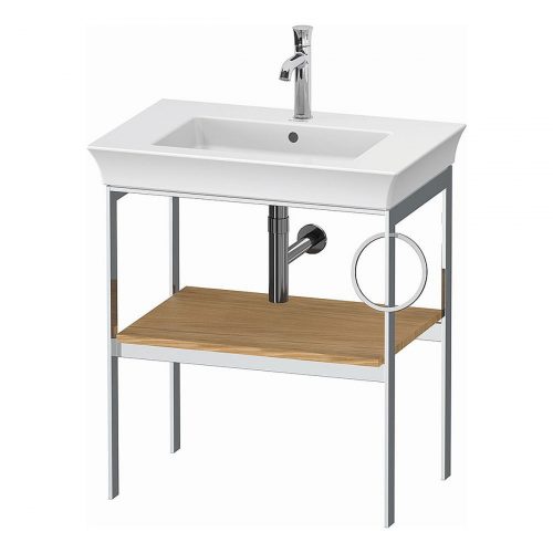 West One Bathrooms White Tulip Metal Consol R