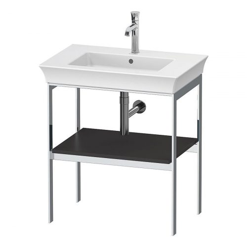 West One Bathrooms White Tulip Metal Console N