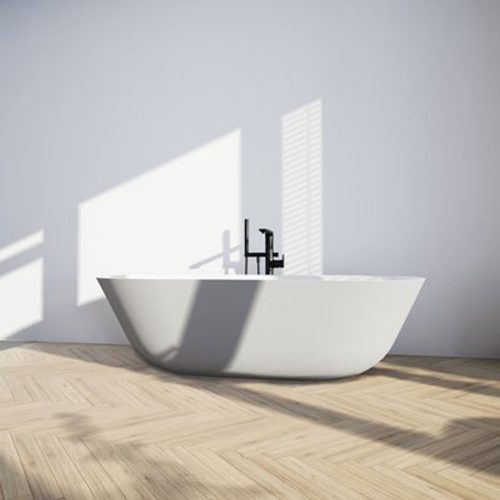 West One Online VB Quaryl Free Standing Duo Bath Lifestyle