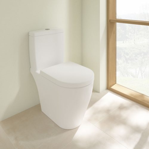 West One Online VB Solna Rimless Close Coupled WC & Soft Close Seat