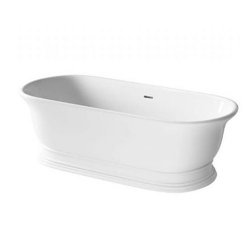 West One Bathrooms – bc designs aurelius gloss white cian freestanding bath