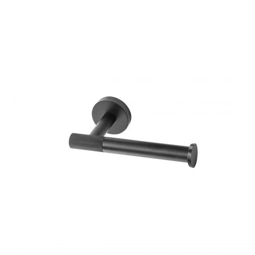 West One Bathroom Online Turner Open Toilet Roll Holder  black