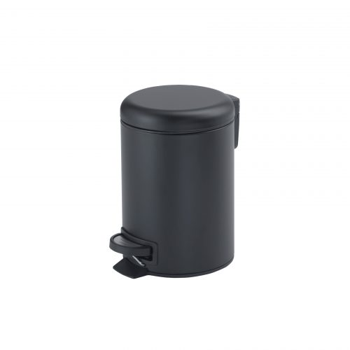 West One Bathrooms Online Potty Pedal Bin Black 5L