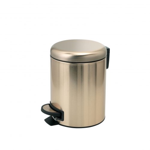 West One Bathrooms Online Potty Pedal Bin Gold 3L