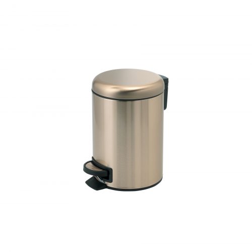 West One Bathrooms Potty Pedal Bin Gold 5L