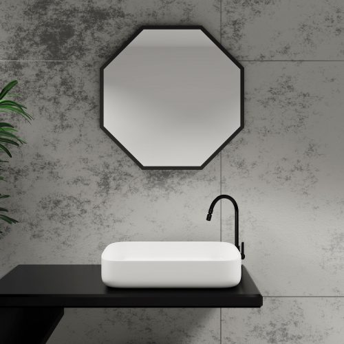 West One Bathrooms Docklands Octagon Mirror lifestylev2