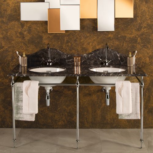West One Bathrooms TC – Double Washstand  Grigio Carnico Marble