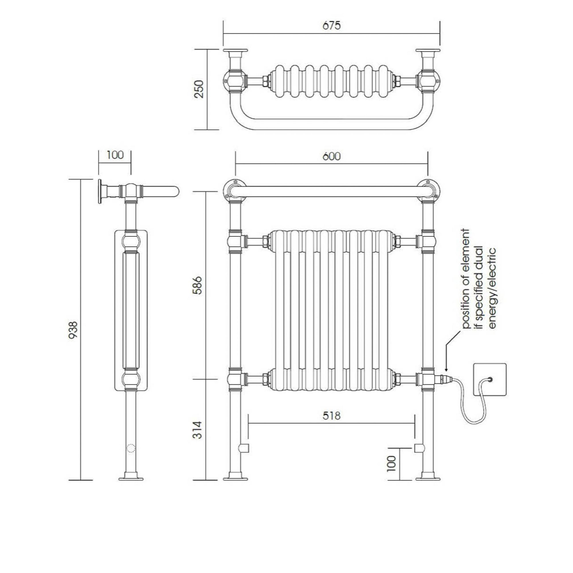 West One Bathrooms Online Column Radiator