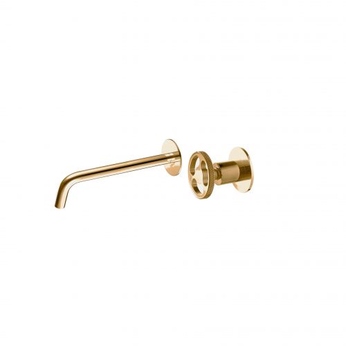 West One Bathrooms Online  Fontley 2 tap hole basin mixer PB scaled