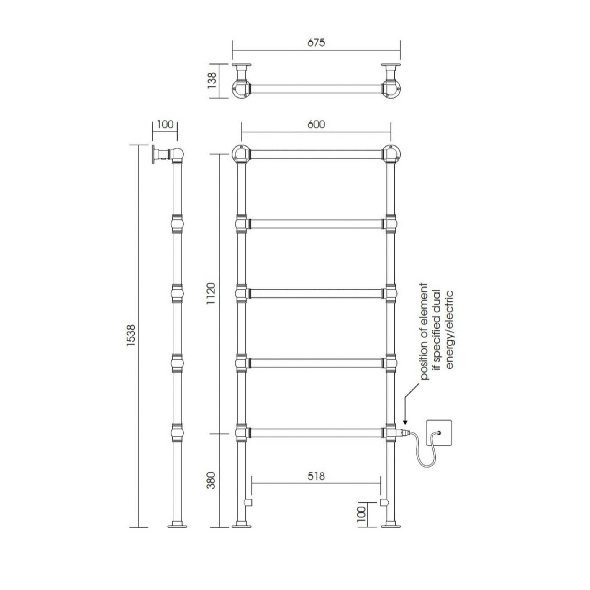 West One Bathrooms Online Ladder Rail