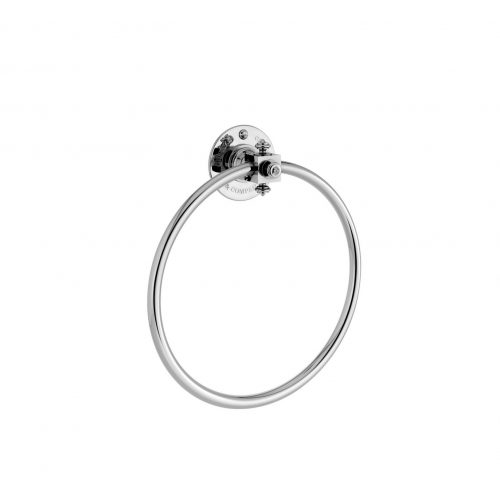 West One Bathrooms Online Marlborough Towel Ring CP