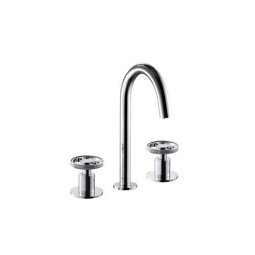 West One Bsthrooms Online Fontley 3 tap hole deck basin mixer CP TCFO403CP