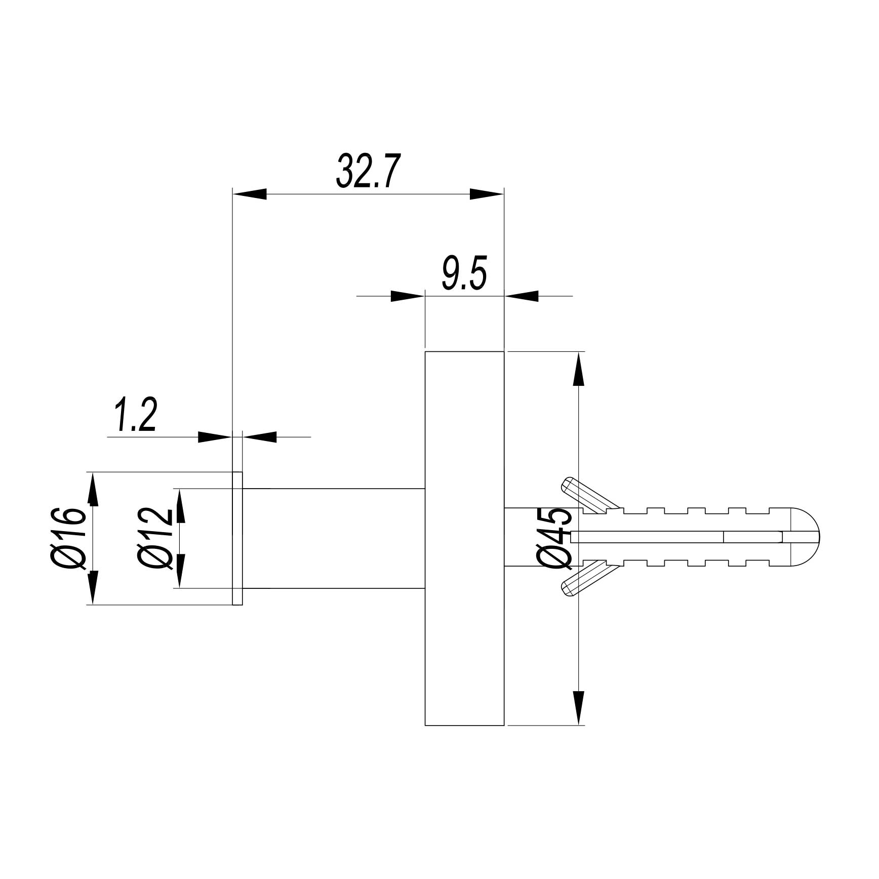 WOBO 3ONE6 Robe Hook